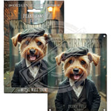 PEAKY PAWS CLUB - Yorkshire Terrier Mini Metal Sign 15cm x 20cm Metal Signs