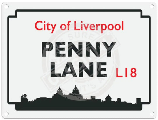 Penny Lane Liverpool Street sign