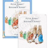 Beatrix Potter Peter Rabbit Benjamin Bunny cuddling metal wall sign