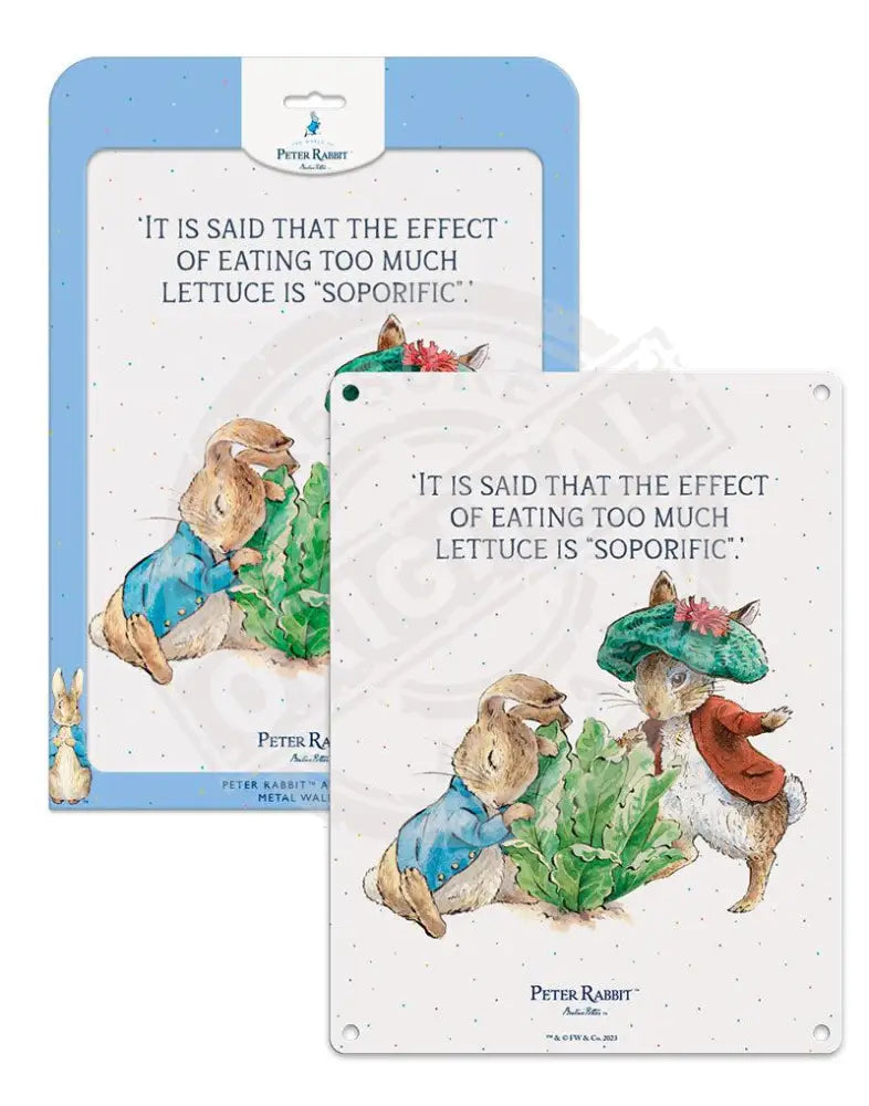 Peter Rabbit and Benjamin Bunny - soporific lettuce – The Original