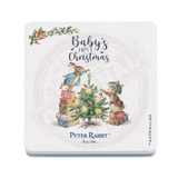 Peter Rabbit Christmas - Baby’s First Melamine Coaster Metal Signs