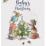 Peter Rabbit Christmas - Baby’s First Mini Metal Sign 15Cm X 20Cm Signs