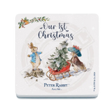 Peter Rabbit Christmas - Our First Melamine Coaster Metal Signs