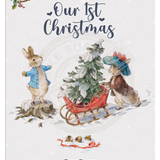 Peter Rabbit Christmas - Our First Mini Metal Sign 15Cm X 20Cm Signs