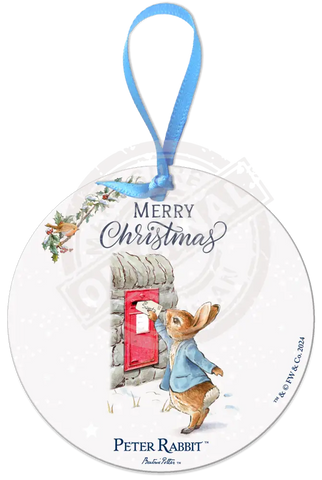 Peter Rabbit Christmas - Postbox Mini Metal Sign 15Cm X 20Cm Signs