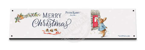 Peter Rabbit Christmas - Postbox Mini Metal Sign 15Cm X 20Cm Signs