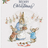 Peter Rabbit Christmas - Pudding Mini Metal Sign 15Cm X 20Cm Signs