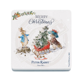 Peter Rabbit Christmas - Sleigh Melamine Coaster Metal Signs