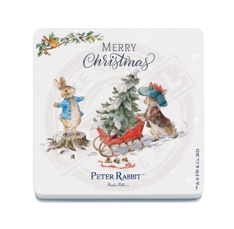 Peter Rabbit Christmas - Sleigh Mini Metal Sign 15Cm X 20Cm Signs