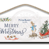 Peter Rabbit Christmas - Sleigh Wood Sign 45Cm X 15Cm Metal Signs