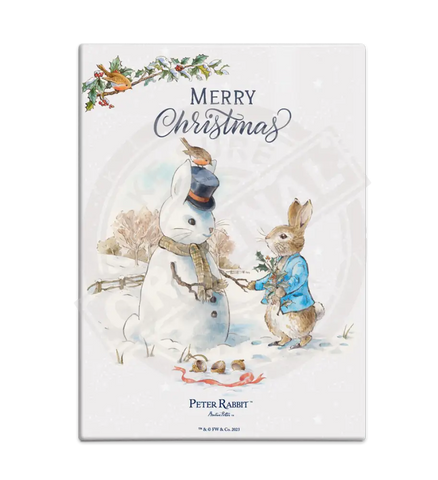 Peter Rabbit Christmas - Snowman Mini Metal Sign 15Cm X 20Cm Signs