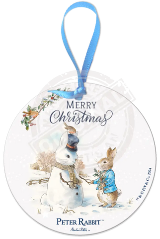 Peter Rabbit Christmas - Snowman Mini Metal Sign 15Cm X 20Cm Signs