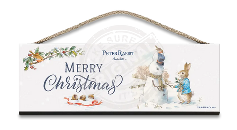 Peter Rabbit Christmas - Snowman Mini Metal Sign 15Cm X 20Cm Signs