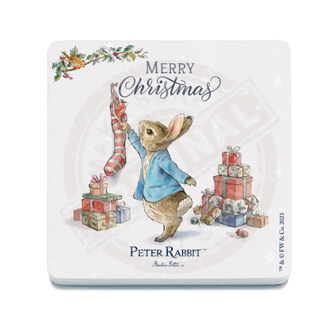 Peter Rabbit Christmas - Stocking Mini Metal Sign 15Cm X 20Cm Signs