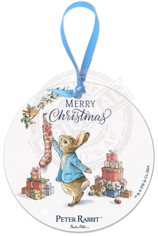 Peter Rabbit Christmas - Stocking Mini Metal Sign 15Cm X 20Cm Signs