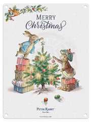 Peter Rabbit Christmas - Tree Mini Metal Sign 15Cm X 20Cm Signs