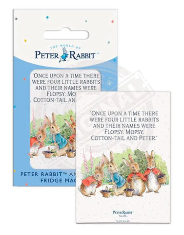 Peter Rabbit Flopsy Bunnies collecting blackberries metal sign