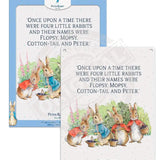 Peter Rabbit Flopsy Bunnies collecting blackberries metal sign