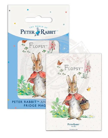 Peter Rabbit - Flopsy Bunny carrying basket Mini Metal Sign 15cm x 20cm Metal Signs
