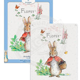 Peter Rabbit Flopsy Bunny with basket of blackberries metal sign