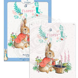 Peter Rabbit Flopsy Bunny with basket of blackberries metal sign