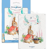 Peter Rabbit Flopsy Bunny with basket of blackberries metal sign