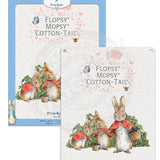 Peter Rabbit Flopsy Bunnies with basket of blackberries metal sign