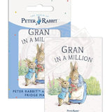 Beatrix Potter Peter Rabbit Gran in a million fridge magnet