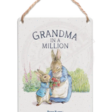 Peter Rabbit - Grandma in a million Dangler Metal Signs