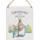Peter Rabbit - Grandma in a million Dangler Metal Signs