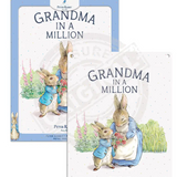 Beatrix Potter Peter Rabbit Grandma in a million metal sign