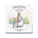 Beatrix Potter Peter Rabbit Grandma in a million melamine coaster