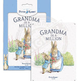 Peter Rabbit - Grandma in a million Mini Metal Sign 15cm x 20cm Metal Signs