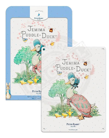 Peter Rabbit Jemima Puddle-Duck metal wall sign