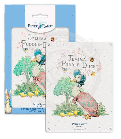 Peter Rabbit Jemima Puddle-Duck metal wall sign