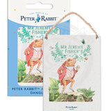 Peter Rabbit Jeremy Fisher metal dangler sign