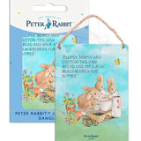 Peter Rabbit flopsy mopsy cottontail metal dangler sign