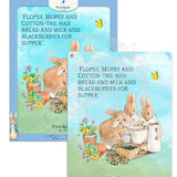 Peter Rabbit flops mopsy cottontail metal wall sign