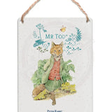 Peter Rabbit - Mr Tod Dangler Metal Signs