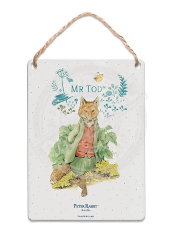 Peter Rabbit - Mr Tod Mini Metal Sign 15cm x 20cm Metal Signs
