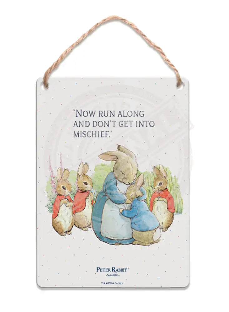 Sign Post Peter Rabbit Peter Rabbit - Mrs Rabbit and bunnies – The Original Metal Sign Company
