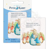 Peter Rabbit - Mrs Rabbit and bunnies Fridge Magnet Metal Signs