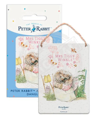 Beatrix Potter Peter Rabbit Mrs Tiggywinkle metal wall sign