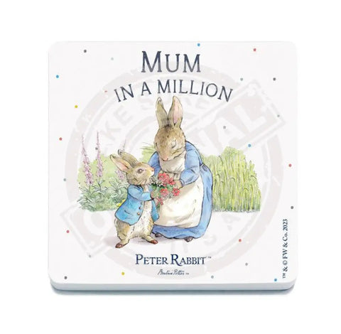 Beatrix Potter Peter Rabbit Mum in a million metal sign