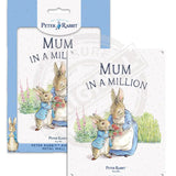 Peter Rabbit Mum in a million Mini Metal Sign 15cm x 20cm Metal Signs