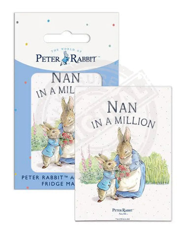 Beatrix Potter Peter Rabbit Nan in a million metal sign