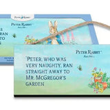 Beatrix Potter Peter Rabbit Very Naughty hanging wooden sign