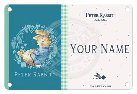 Peter Rabbit - Personalised Name Sign Green