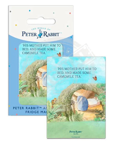 Beatrix Potter Peter Rabbit put to bed metal wall sign