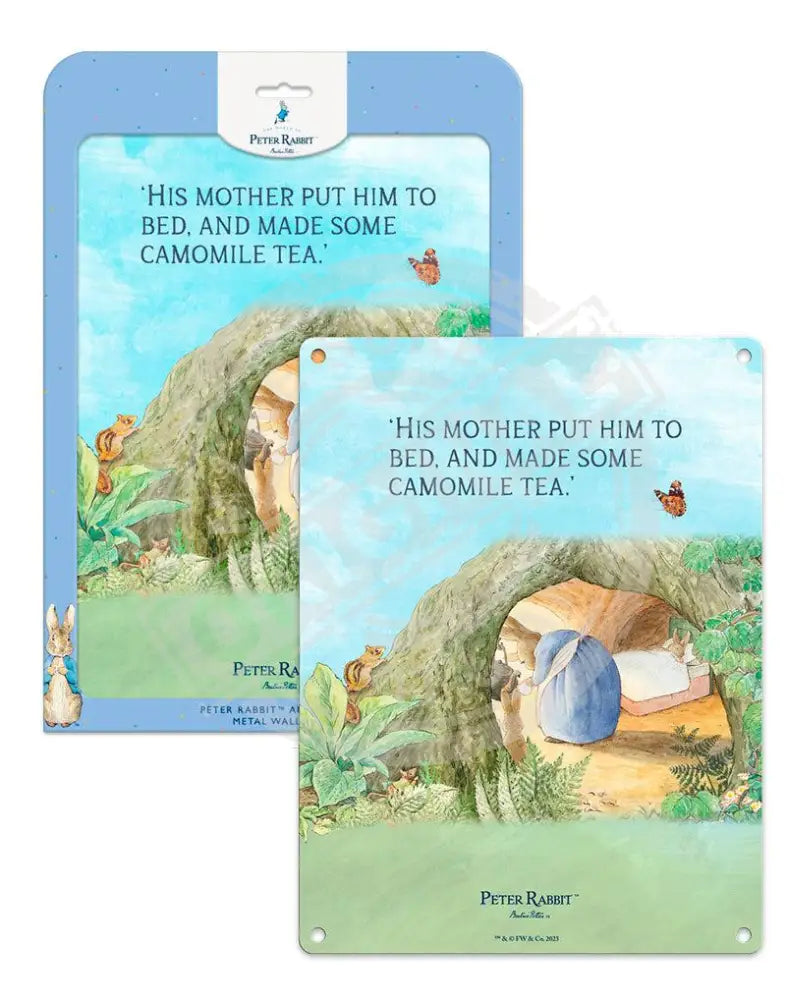 Peter Rabbit Restroom Sign Peter Rabbit - Put to bed story 7 – The Original Metal Sign Company